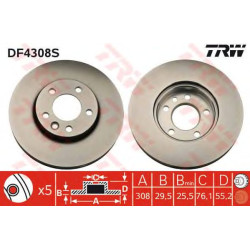 Kočioni disk TRW DF4308S