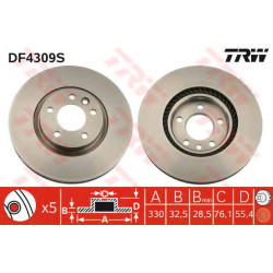 Kočioni disk TRW DF4309S