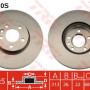 Kočioni disk TRW DF4310S
