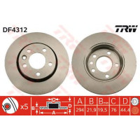 Kočioni disk TRW DF4312