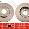 Kočioni disk TRW DF4316