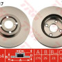 Kočioni disk TRW DF4317