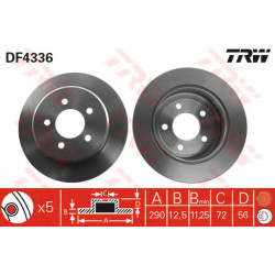 Kočioni disk TRW DF4336