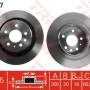 Kočioni disk TRW DF4337