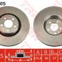 Kočioni disk TRW DF4340S