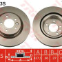 Kočioni disk TRW DF4343S