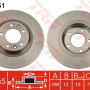 Kočioni disk TRW DF4351