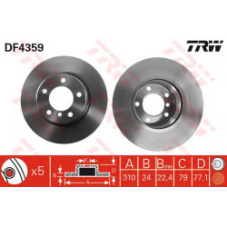 Kočioni disk TRW DF4359
