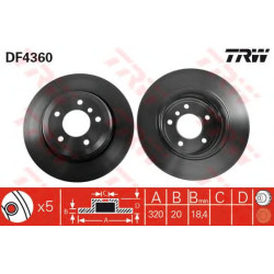 Kočioni disk TRW DF4360