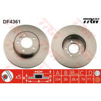 Kočioni disk TRW DF4361
