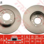 Kočioni disk TRW DF4361