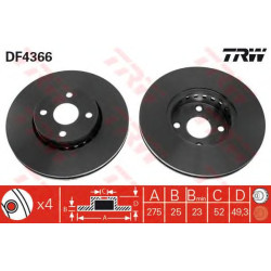 Kočioni disk TRW DF4366