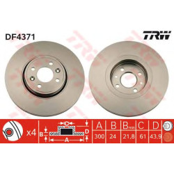 Kočioni disk TRW DF4371