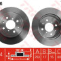 Kočioni disk TRW DF4376
