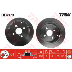 Kočioni disk TRW DF4379