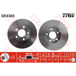 Kočioni disk TRW DF4383