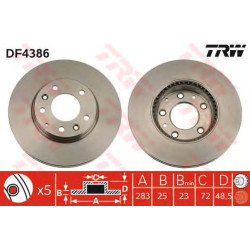 Kočioni disk TRW DF4386