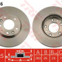 Kočioni disk TRW DF4386