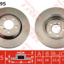 Kočioni disk TRW DF4389S