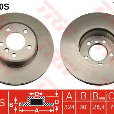 Kočioni disk TRW DF4390S
