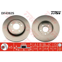 Kočioni disk TRW DF4392S
