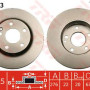 Kočioni disk TRW DF4393