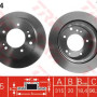 Kočioni disk TRW DF4394