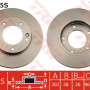 Kočioni disk TRW DF4395S