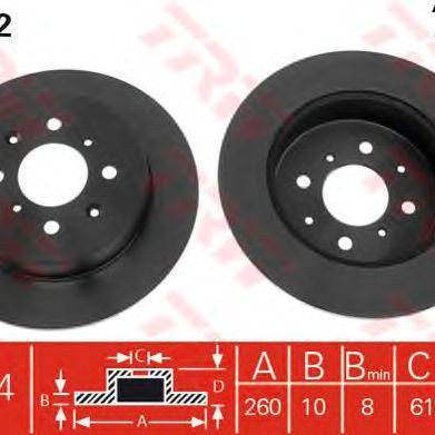 Kočioni disk TRW DF4402