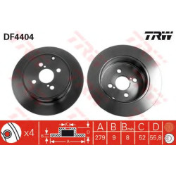 Kočioni disk TRW DF4404