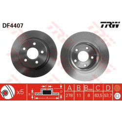 Kočioni disk TRW DF4407