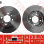 Kočioni disk TRW DF4409