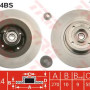 Kočioni disk s ležajem TRW DF4414BS