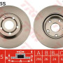 Kočioni disk TRW DF4415S