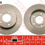 Kočioni disk TRW DF4419