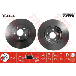 Kočioni disk TRW DF4424