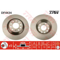 Kočioni disk TRW DF4434
