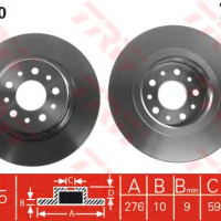 Kočioni disk TRW DF4440