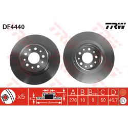 Kočioni disk TRW DF4440
