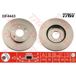 Kočioni disk TRW DF4443