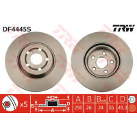 Kočioni disk TRW DF4445S