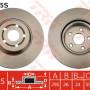Kočioni disk TRW DF4445S