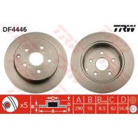 Kočioni disk TRW DF4446