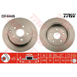 Kočioni disk TRW DF4446