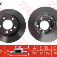 Kočioni disk TRW DF4449