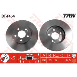 Kočioni disk TRW DF4454