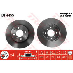 Kočioni disk TRW DF4455