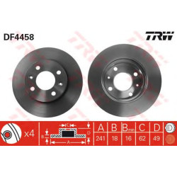 Kočioni disk TRW DF4458