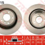 Kočioni disk TRW DF4461S