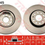 Kočioni disk TRW DF4464S